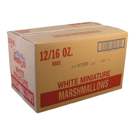 Clown Clown Miniature White Marshmallows No Artificial Colors 1lbs Bag, PK12 97000